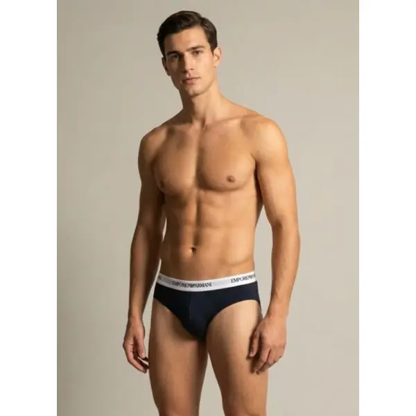 Briefs bianco/marine man - Armani
