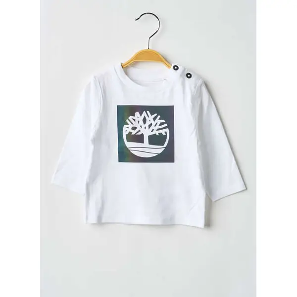 T-shirt Timberland Blanc Manches Longues