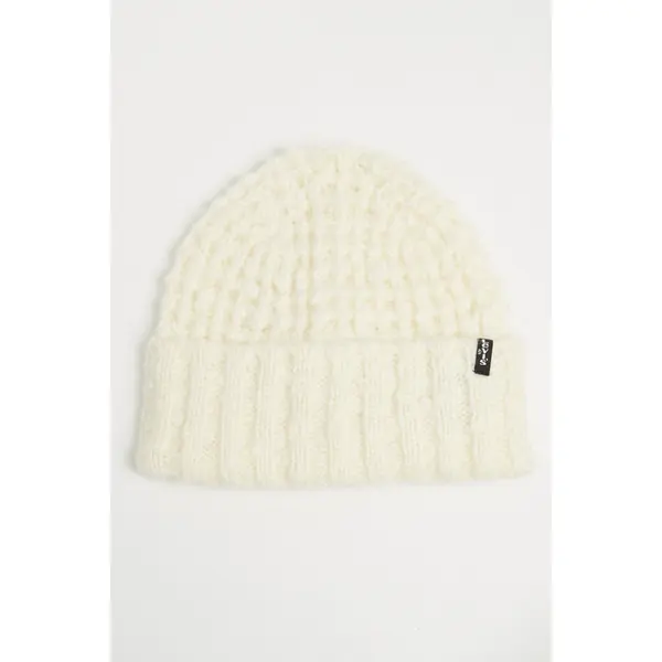 Bonnet holiday texturé blanc