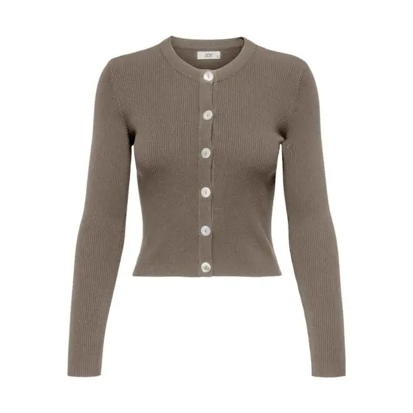 GILET MARRON BOUTONNE FEMME JACQUELINE DE YONG