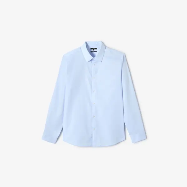 Chemise 100% coton slim sans repassage texturée