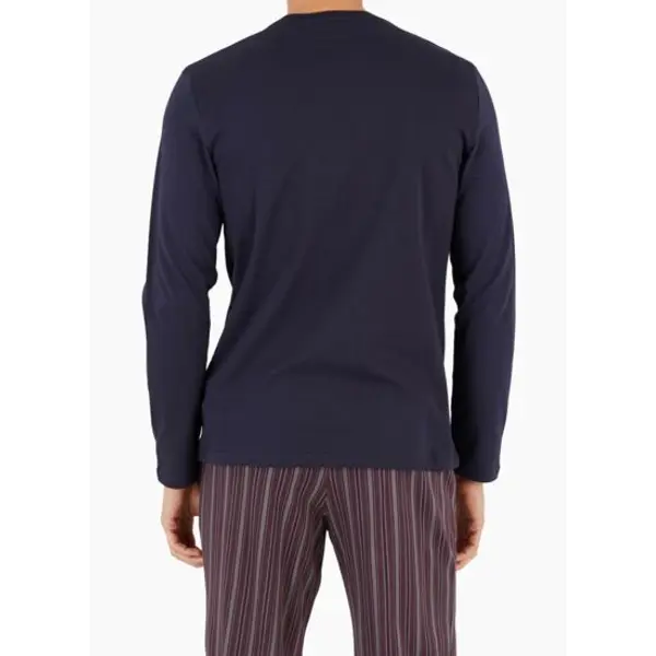 Pyjama marine/stampa righe homme - Armani