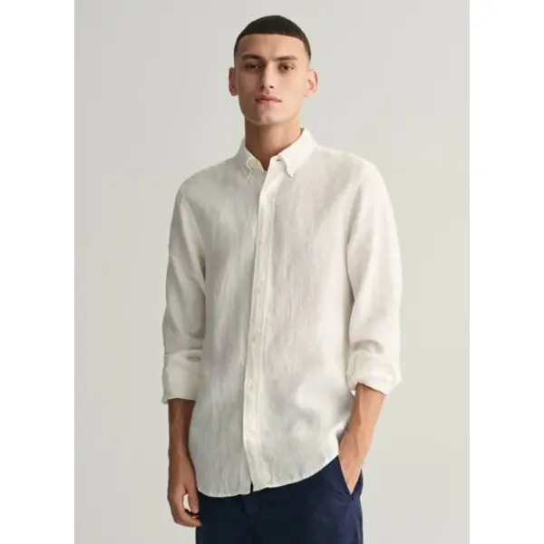 Slim fit linen shirt - Gant Outlet