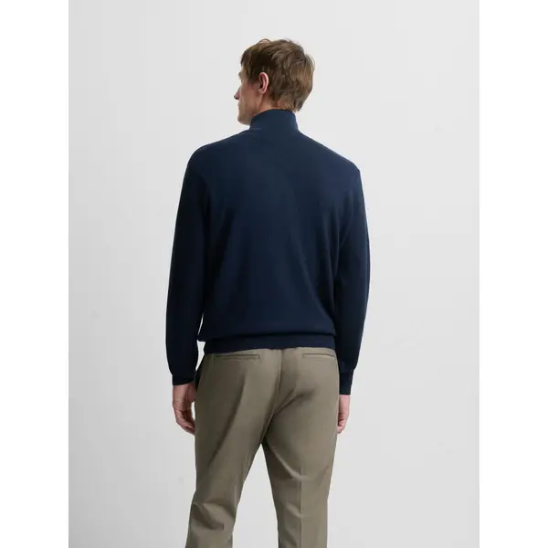 Cardigan col montant zippé