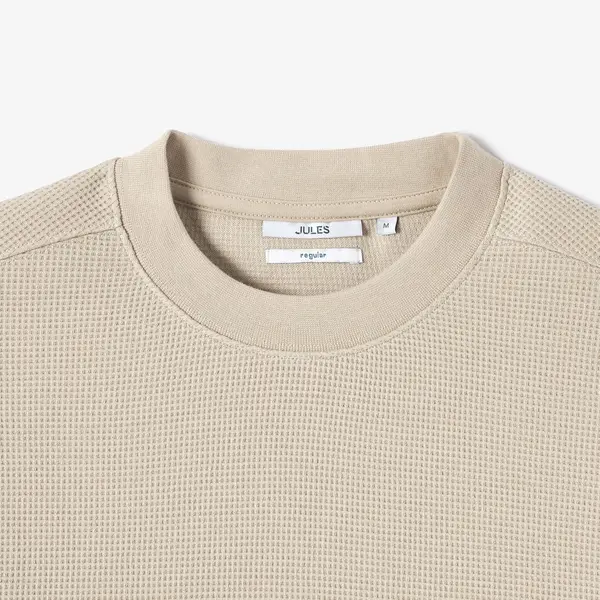 Sweat col rond gaufré