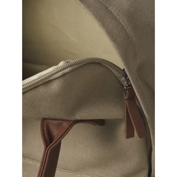 SAC A DOS BEIGE TOILE ET SIMILI CUIR JACK AND JONES HOMME 12292167