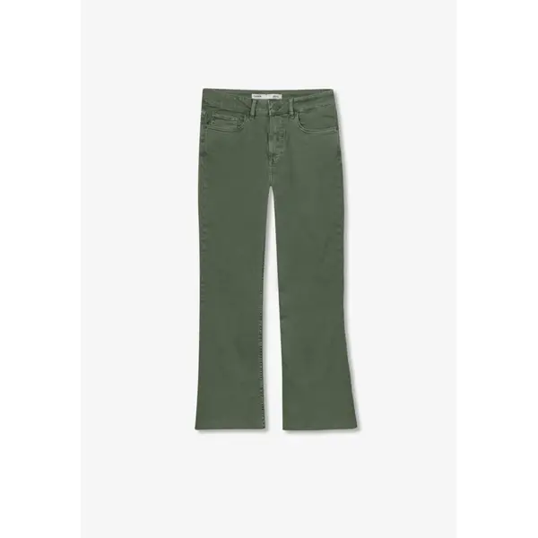 Pantalon 5 Poches Coupe Bootcut à Frange Vert TIFFOSI Femme du 34 au 44 - Confortable et Tendance