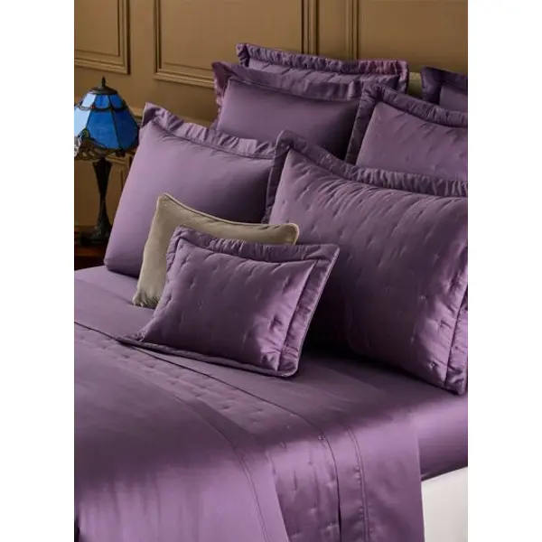 Yves delorme - housse de couette en satin gris, triomphe - Yves Delorme