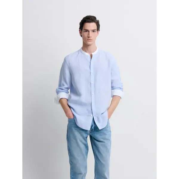 Chemise slim en lin