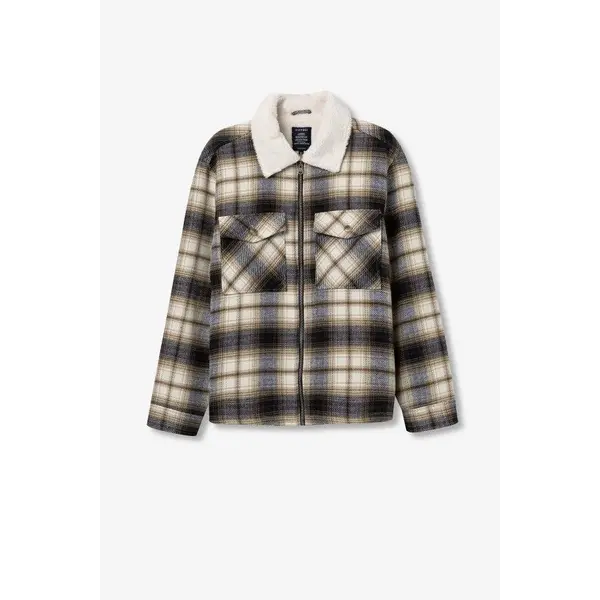 Veste aviateur beige à carreaux Tiffosi homme du S au XXL – style tendance