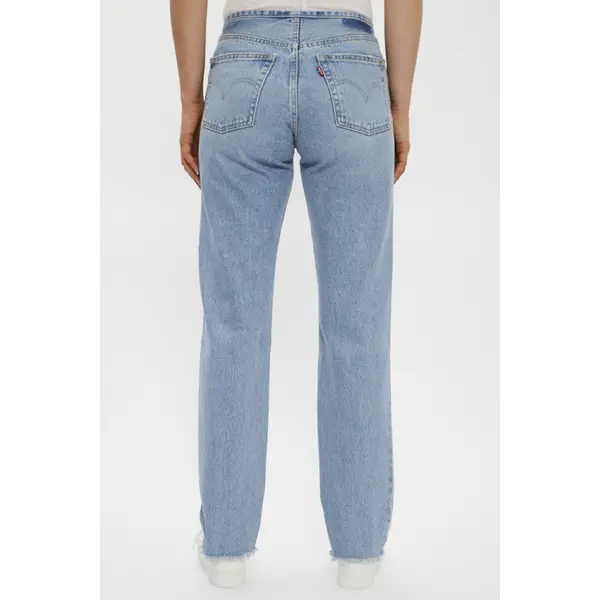 Jeans 501 taille mini bleu délavé