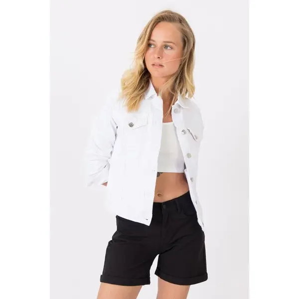 Veste en Jean Blanc Mi-Saison TIFFOSI Femme du XS au XL