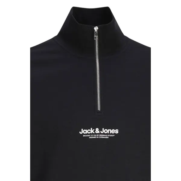 Sweat col montant zippé noir
