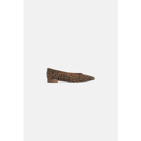 Ballerines alia en croûte de cuir - Caroll Corbeil