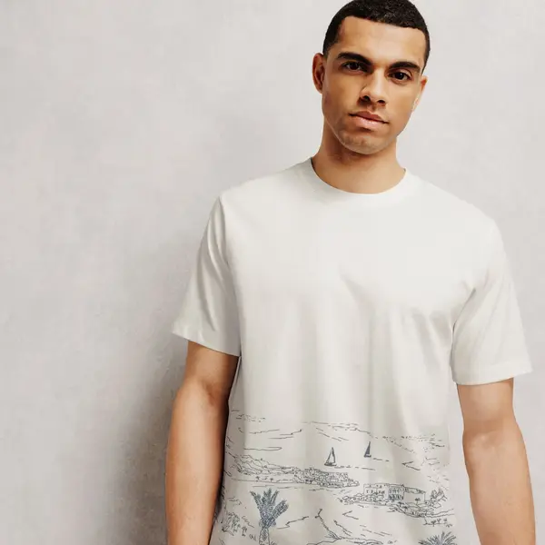 Tee shirt imprimé paysage