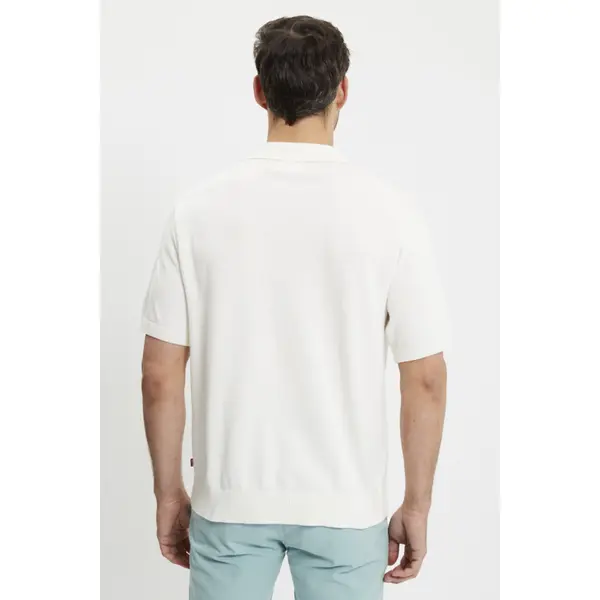 Polo manches courtes blanc