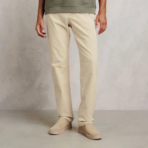 Pantalon chino straight en velours