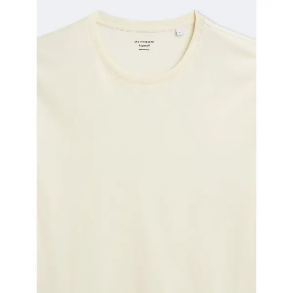 T-shirt col rond en coton Supima®
