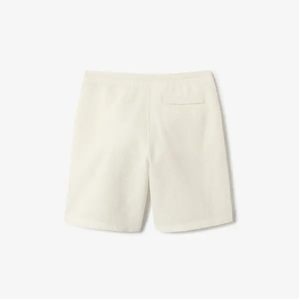 Bermuda gaufré taille élastiquée