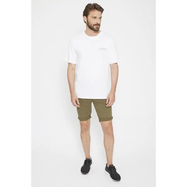 Short chino kaki
