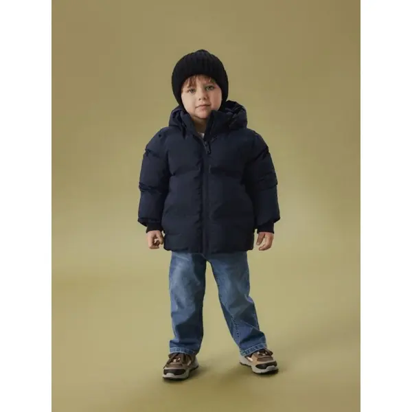 Doudoune bleue matelassée à capuche déperlante Name It – Garçon 18 mois à 6 ans