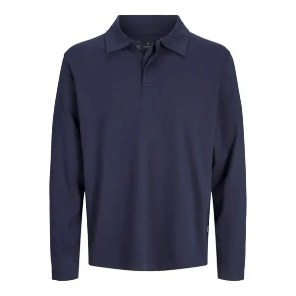Polo Bleu Marine Manches Longues Jack & Jones Homme
