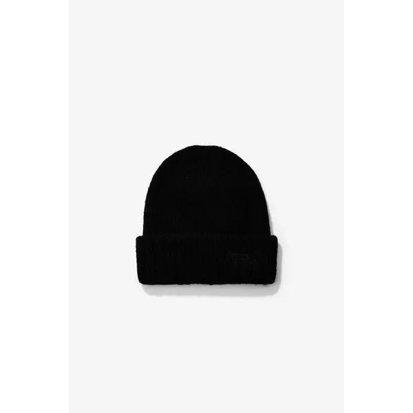 Bonnet noir en maille côtelée Tiffosi femme – Douceur et confort hivernal