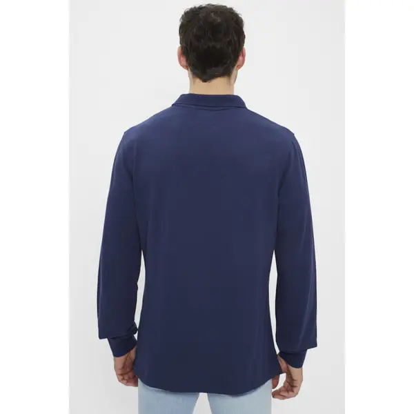 Polo slim housemark bleu marine