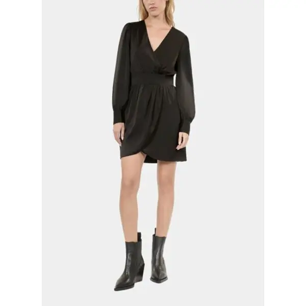 Robe courte noire femme - The kooples