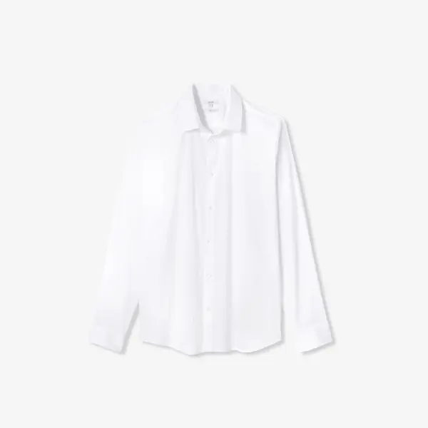 Chemise slim unie coton