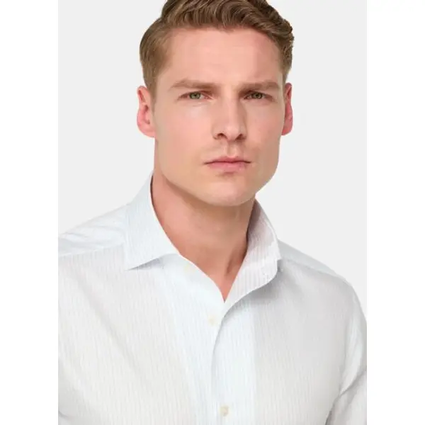 Chemise à rayures en coton regular fit - Boggi milano