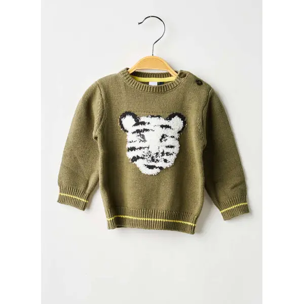 Pull Absorba Vert Manches Longues
