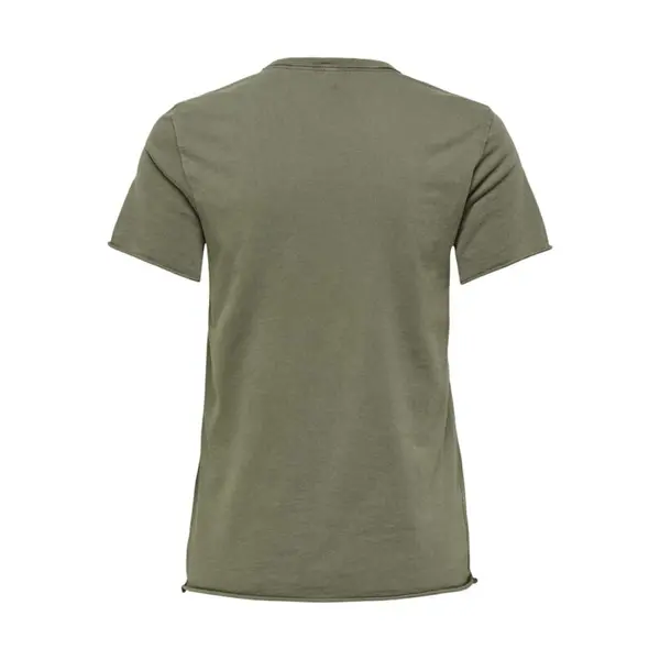 Tee-shirt vert kaki imprimé doré femme ONLY du XS au XL