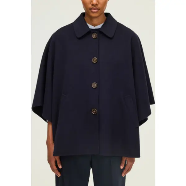 Manteau cape en laine - MAELINE - Pablo Corbeil