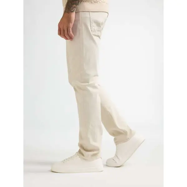 Pantalon Beige Clair Homme Petrol Industries Coupe Straight