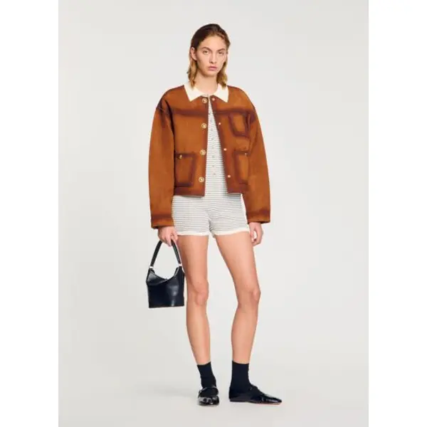 Blouson en suède - Sandro