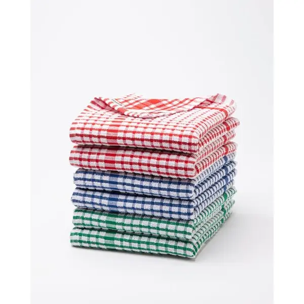 Lot de 6 essuie-mains éponge pur coton
