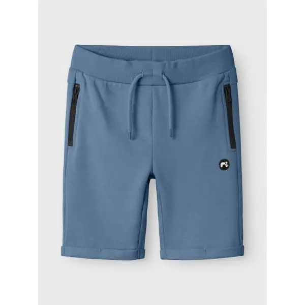 Short Bleu Clair Zippé Name It pour Garçon 6-12 ans - Printemps 2025
