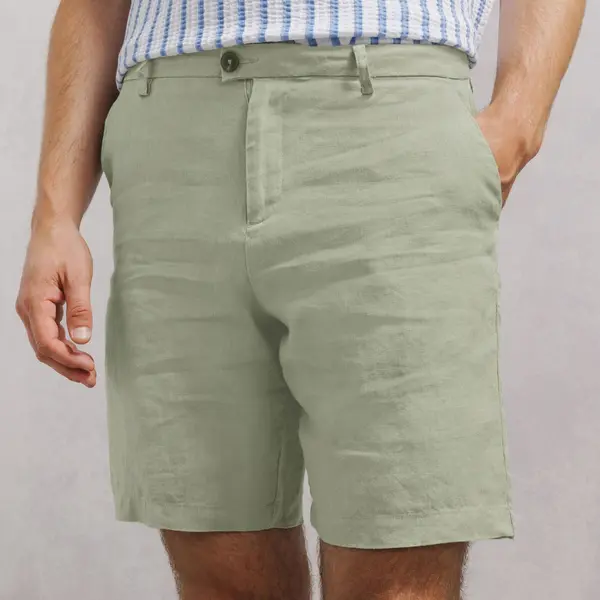 Bermuda chino 100% lin