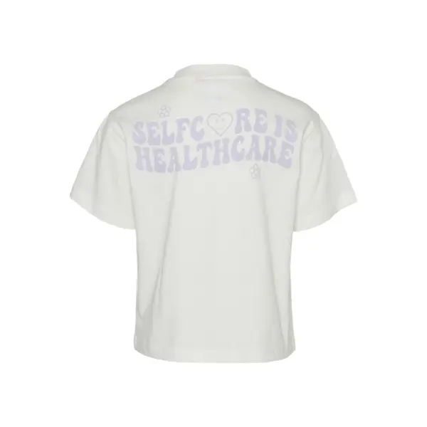 T-shirt blanc logo cœur VERO MODA GIRL : l'essentiel mode pour ados