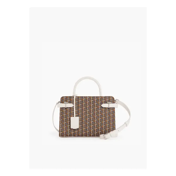 Sac à main moyen modèle Emilie en toile monogramme - Le Tanneur