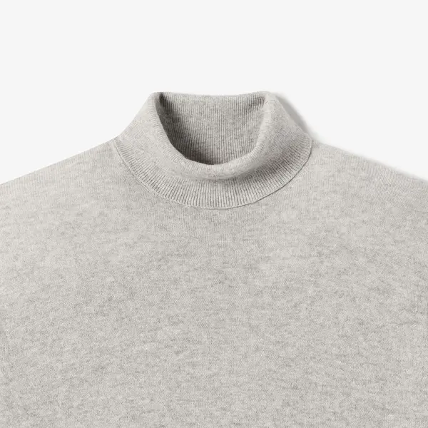 Pull col roulé mérinos cachemire