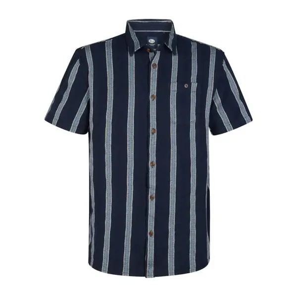 Chemise Bleue Manches Courtes Homme Petrol Industries