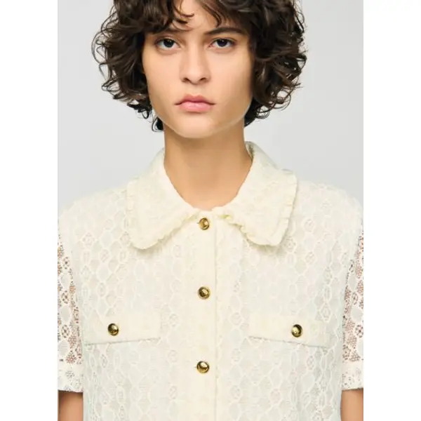 Robe courte en dentelle - Sandro