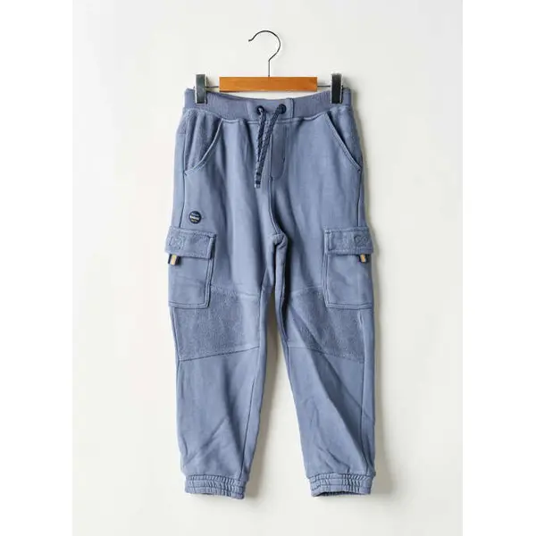 Pantalon Cargo Boboli Bleu Taille Élastique