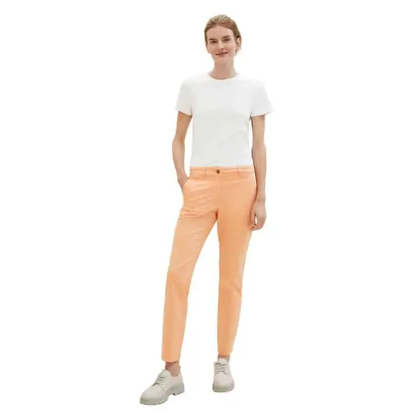 PANTALON CHINO CORAIL FEMME TOM TAILOR