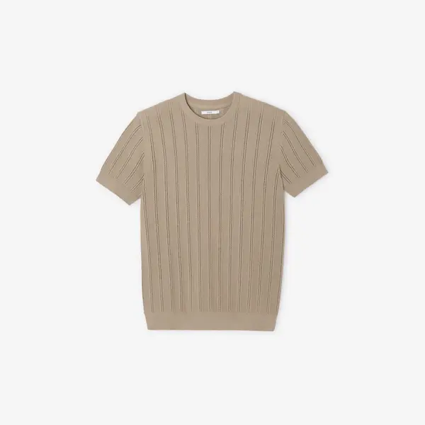 Tee shirt en maille jeux de points