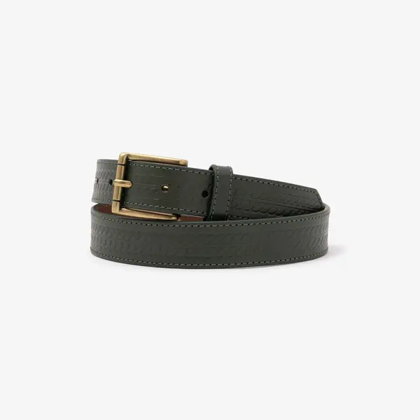 Ceinture cuir embossée