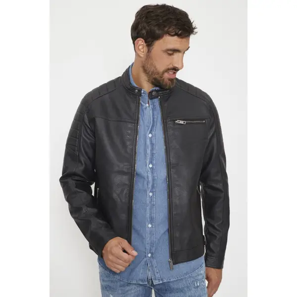 Veste en simili cuir