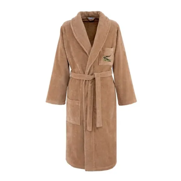Lacoste - peignoir de bain en coton 400 g/m², l rené - Yves Delorme